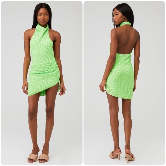 Amanda Uprichard Dresses & Skirts - Amanda Uprichard x Free People Samba Gown in Apple Swirl 🍏 size XS